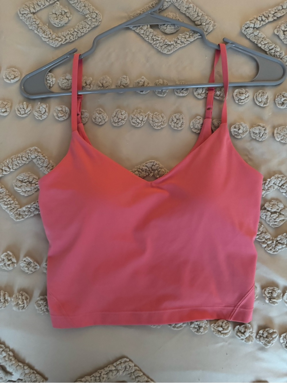 lululemon athletica Pink V-Neck Adjustable-Strap Bandeau Top